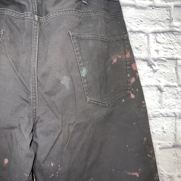 Urban Pipeline MaxFlex Men’s Straight Jeans 38x30 Blue Bleach Paint Splatter I - Picture 6 of 15